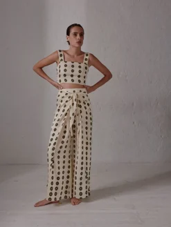 La Bamba Silk Martellato Pants
