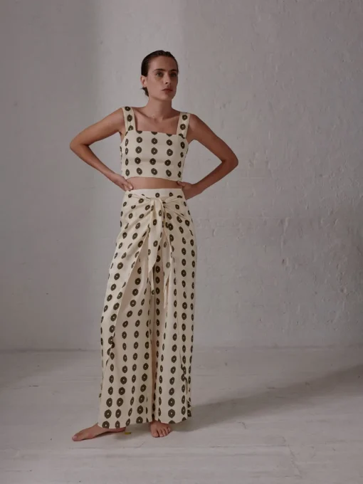 La Bamba Silk Martellato Pants