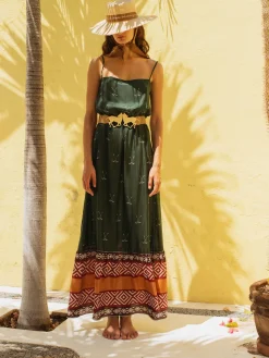 La Polera Silk Maxi Dress