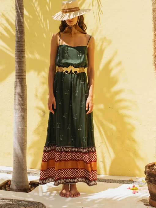 La Polera Silk Maxi Dress