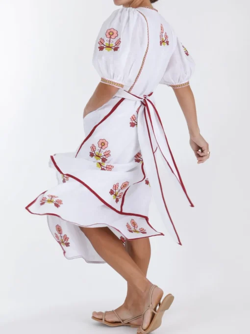 Lillie Ukrainian Embroidered Dress