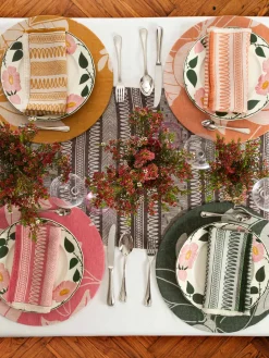 Linen Damask Cesta Set of 2 Linen Napkins
