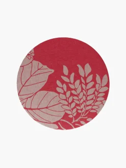 Linen Damask Tutti Le Foglie Charger Plate