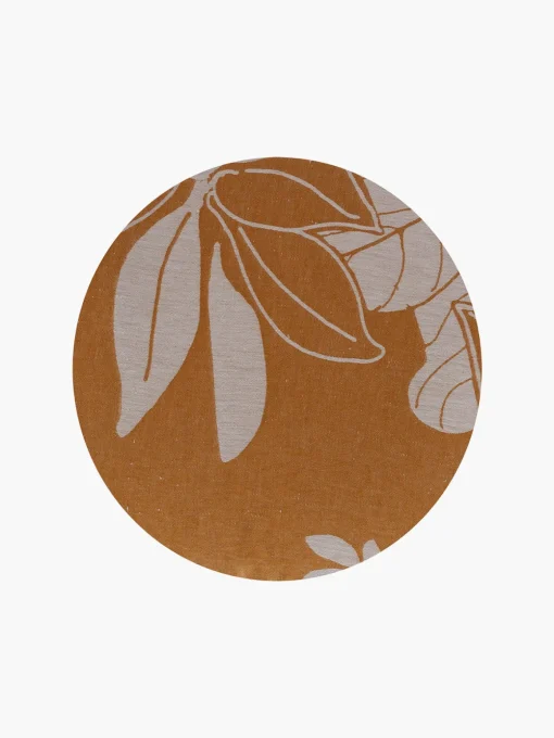 Linen Damask Tutti Le Foglie Charger Plate