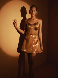 Liquid Glacier Mini Dress