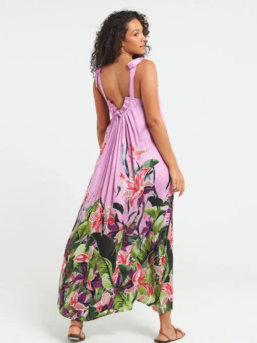Long Open Back Dress
