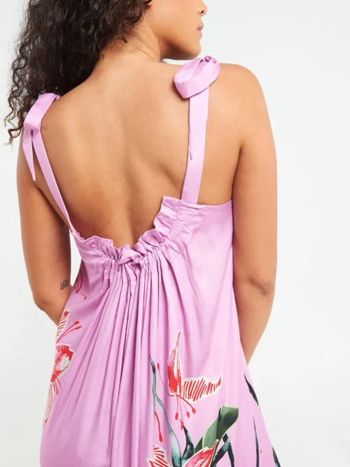 Long Open Back Dress