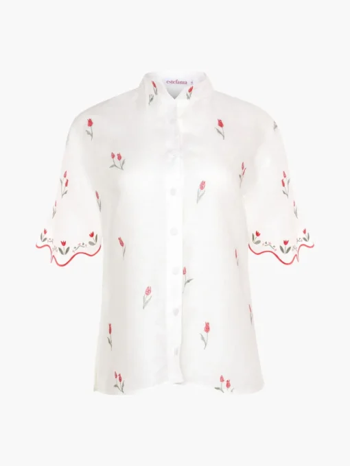 Lovely Tulip Short Sleeve Shirt