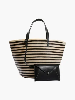 Marcial Handbag in Leather and Cana Flecha