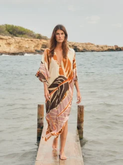 Mercedes Satin Silk Closed Tunic