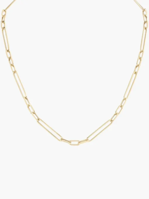 Mika Paperclip Chain Necklace 20"