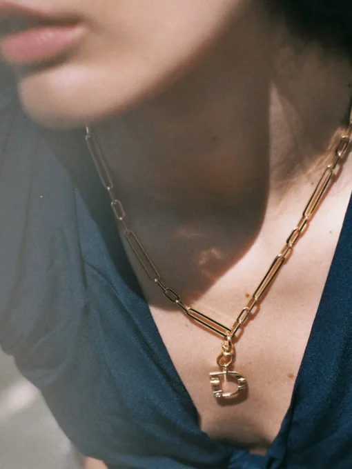 Mika Paperclip Chain Necklace 20"