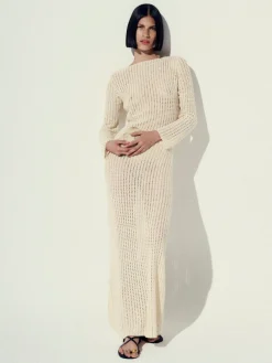 Misha Crochet Maxi Dress