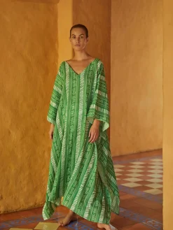 Morena Linen Maxi Kaftan