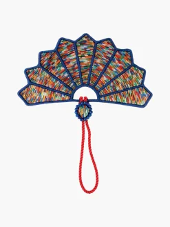 Multicolor Bugle Beads Fan