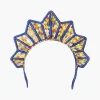 Multicolor Bugle Beads Headpiece