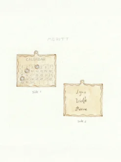 Multiple Date 1960s Calendar Charm