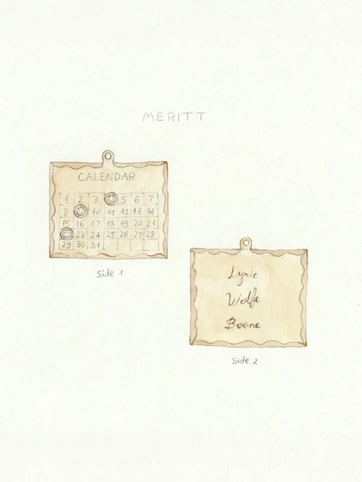 Multiple Date 1960s Calendar Charm