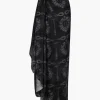Myanmar Silk Jacquard Midi Skirt