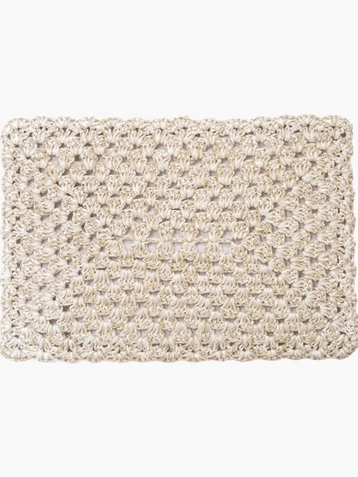 Natural Crochet Rectangular Placemats