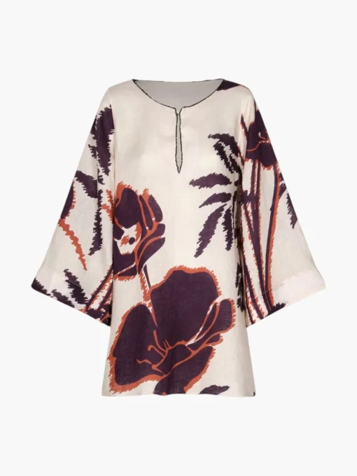 Nazare Linen Mini Tunic Dress