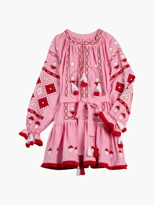 Nomeda Embroidered Ukrainian Dress