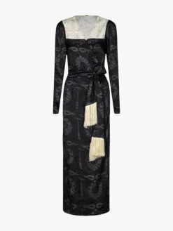 Obregon Silk Jacquard Maxi Dress