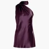 One Shoulder Bias Top With Scarf