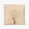 Palm Tree Embroidered Cushion Cover