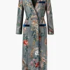 Paraiso Blue Double Breasted Coat