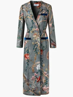Paraiso Blue Double Breasted Coat