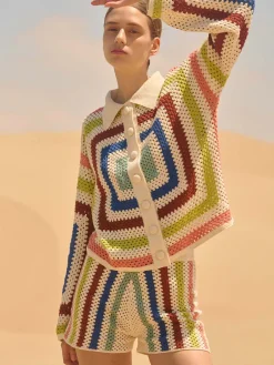 Plaza Crochet Cardigan