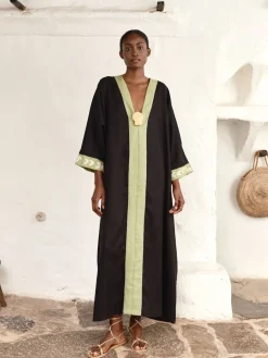 Praia Embroidered Linen Tunic