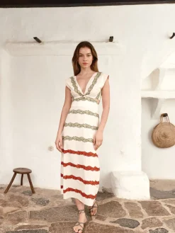 Quinto Sol Cotton Midi Dress