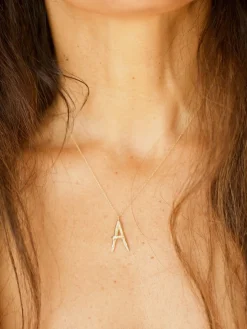 Raw Letter Charm