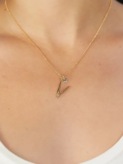 Raw Letter Charm
