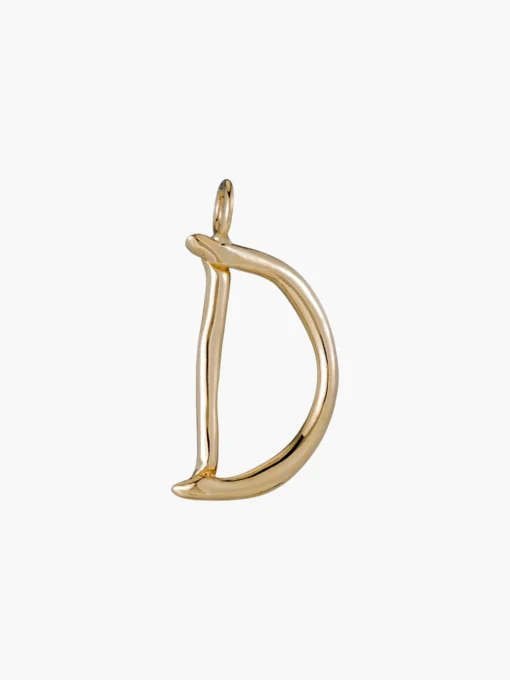 Raw Letter Charm