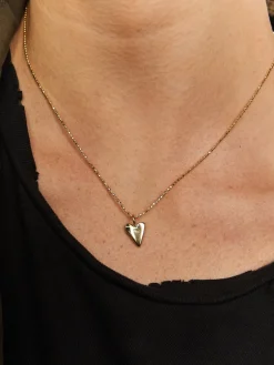 Raw Small Heart Pendant