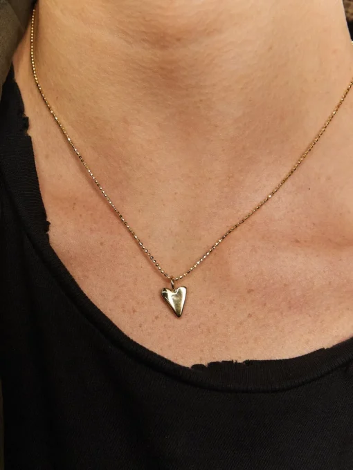 Raw Small Heart Pendant