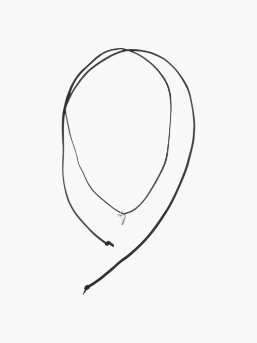 Raw Small Heart Pendant