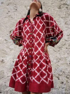 Red Sunflower Dress
