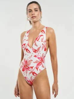 Reversible Deep V One Piece Swimsuit