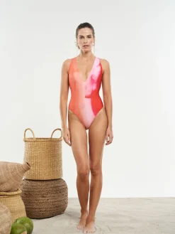 Reversible Deep V One Piece Swimsuit