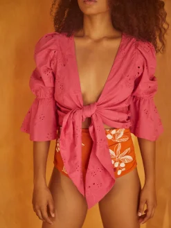 Salsa Cotton Eyelet Shirt