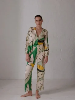 Sambale Silk Jacquard Bodysuit