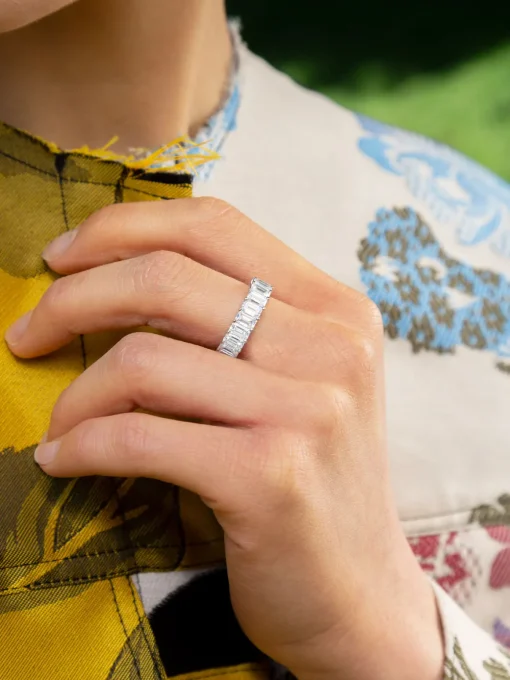 San Cesse Emerald Eternity Ring