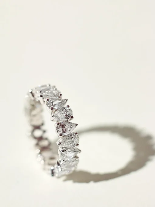 San Cesse Pear Eternity Ring