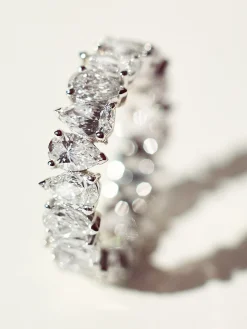 San Cesse Pear Eternity Ring