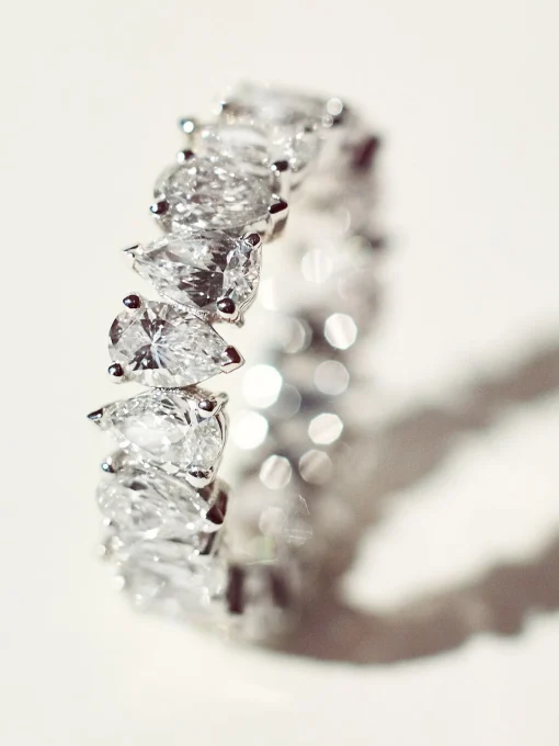 San Cesse Pear Eternity Ring