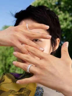 San Cesse Pear Eternity Ring
